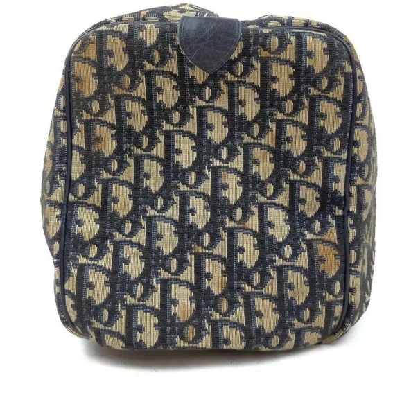 💎Authentic vintage Dior trotter canvas leather Boston bag w/original tags - Picture 2 of 16